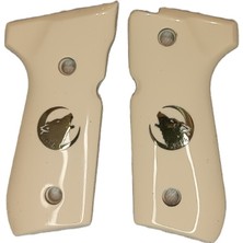 Göktürk Baretta F92 & YAVUZ16 Bozkurtlu Pleksi Kabze -Fil Dişi
