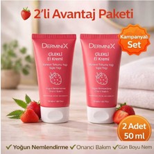 Derminix Çilekli El Kremi 2'li 50 ml – Yoğun Nemlendirici Avantajlı Set