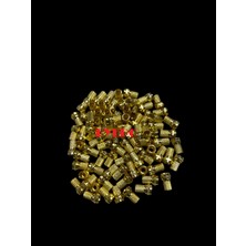 Eyepc 50 Adet F Fe Jak Konnektör Uydu Anten Çanak Bağlantı Kablo Ucu Altın Gold Güçlü Sinyal Standart / 50 Tane F Fe Jak Konnektör Sarı