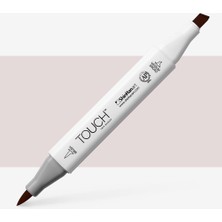 : Touch Twin Brush Marker : Fırça Uçlu Markör Kalem Seti : 6 Renk (Warm Grey)