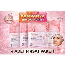 Bio Collagen Melting Gel Mask Kolajen & Hyaluronik Asit Nemlendirici Yüz Maskesi 4'lü Paket