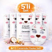 Good Sense 5’li Rabbit Ceramide Kağıt Yüz Maskesi Nemlendirici Cilt Bariyeri Güçlendirici Set