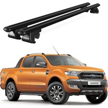 Today Auto Venüs Ford Ranger (2011-2022) Uyumlu Siyah Ara Atkı Port Bagaj Tavan Barı