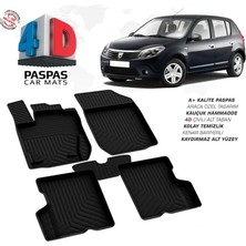 Dacia Sandero 1 Ferrous 4d Havuzlu Kauçuk Paspas 2012