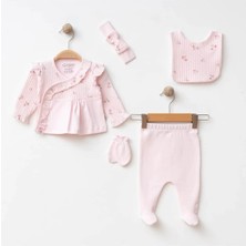 Jakarlı Fırfırlı 5'li Set %100 Pamuk