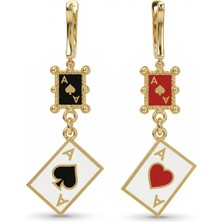 Winners Jewels Maça & Kupa Ası Sallantılı Küpe