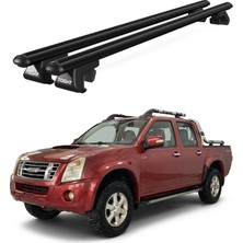 Today Auto Venüs Isuzu D-Max (2006-2012) Uyumlu Siyah Ara Atkı Port Bagaj Tavan Barı