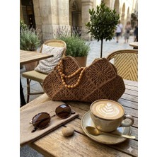 Gmn Collection Kadın El Yapımı Hasır Plaj Omuz Çanta