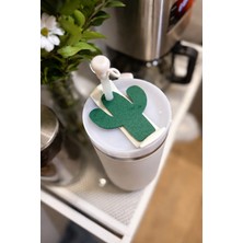 Dailyboo Creates Stanley Quencher Termos Aksesusarı-Termos Süsü-Kaktüs Desenli