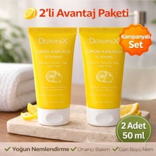 Derminix Limon Kabuklu El Kremi 2'li 50 ml – Yoğun Nemlendirici Avantajlı Set