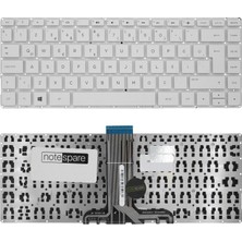 Notespare Hp Uyumlu Stream 14-AX007NT (2EQ04EA) Klavye Tr Beyaz - Büyük Enter