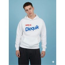 Lenithra Need To Diequik Sırt Baskılı Unisex Oversize Hoodie