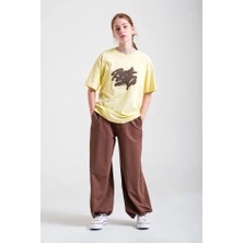 Loco Loco Kız  Çocuk 8406 T-Shirt- Pantolon 2 Iplik Takım