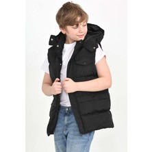 Napoli Jous Erkek Çocuk Yelek Kapüşonlu Fermuarlı