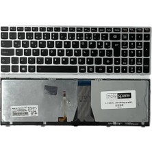 Notespare Lenovo Uyumlu E50-80 Type 80J2, G5030 Type 20418 Klavye Tr Işıklı Gümüş Gri