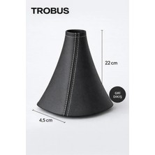 Trobus Renault Symbol / Thalia Manuel Vites Körüğü Siyah Deri Beyaz Dikiş Uyumlu