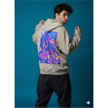 Lenithra Las Vegas Sırt Baskılı Unisex Oversize Hoodie