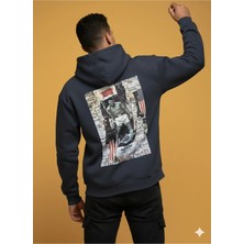Lenithra Muhammed Ali Sırt Baskılı Unisex Oversize Hoodie