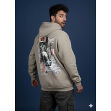Lenithra Muhammed Ali Sırt Baskılı Unisex Oversize Hoodie