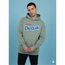 Lenithra Need To Diequik Sırt Baskılı Unisex Oversize Hoodie