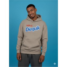 Lenithra Need To Diequik Sırt Baskılı Unisex Oversize Hoodie