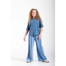 Loco Loco Kız  Çocuk 8167 T-Shirt- Pantolon 2 Iplik Takım
