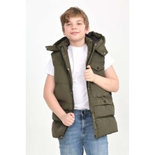 Napoli Jous Erkek Çocuk Yelek Kapüşonlu Fermuarlı