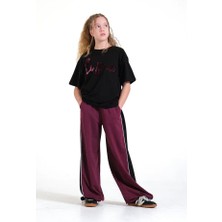 Loco Loco Kız  Çocuk 8421 T-Shirt- Pantolon 2 Iplik Takım