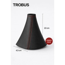 Trobus Subaru Legacy (Eski, Manuel) Manuel Vites Körüğü Siyah Deri Kırmızı Dikiş Uyumlu