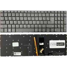 Notespare Lenovo Uyumlu Ideapad 330-17IKB 81DM003STX Klavye Tr Işıklı Power Tuşlu Füme