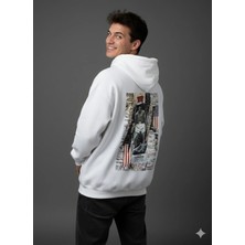 Lenithra Muhammed Ali Sırt Baskılı Unisex Oversize Hoodie