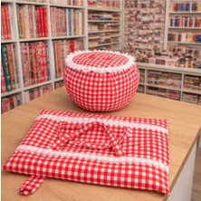 Flamel Pötikare Desenli Yoğurt Mayalama Örtüsü & Tepsi Taşıma Çantası Set