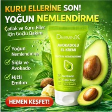 Derminix Avokadolu El Kremi 50 ml – Yoğun Nemlendirici, Hızlı Emilim, Kuru Eller Için