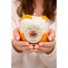 El Yapımı Doğal Soya Mum- Portakal Kokulu- Ev Dekorasyon- Dekoratif- Hediyelik