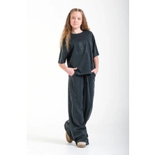 Loco Loco Kız  Çocuk 8179 T-Shirt- Pantolon 2 Iplik Takım