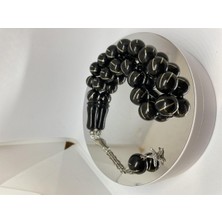 Tesbih TSBH0175HK Kararmaz Metal Püsküllü Pirinç Işlemeli Efe Boy Rus Oltu Tesbih