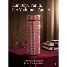 Vacuum Bottle Diamond Taşlı Paslanmaz Çelik Termos 500ML