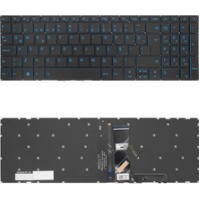 Notespare Lenovo Uyumlu Ideapad L3 15IML 81Y300GVTX Klavye Tr Işıklı Mavi Power Tuşlu