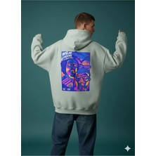 Lenithra Las Vegas Sırt Baskılı Unisex Oversize Hoodie