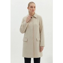 Nish&Chic Yün Karışımlı Uzun Ceket & Coat