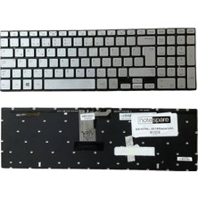 Notespare Samsung Uyumlu NP870Z5G-X01TR Klavye Tr Işıklı Gümüş Gri