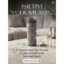 Vacuum Bottle Diamond Taşlı Paslanmaz Çelik Termos 500ML