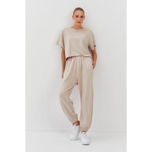 Nish&Chic Kısa Kollu Dikişsiz Eşofman Takım