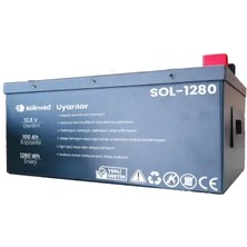 Solinved 25.6V 100AH Lifepo4 Lityum Akü