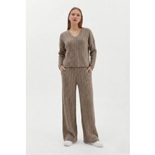 Nish&Chic V Yaka Saç Örgü Takım