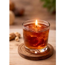 El Yapımı Doğal Soya Mum-Viski Görünümlü-Dekoratif-Ev Dekorasyon-Hediyelik