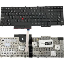 Notespare Lenovo Uyumlu Thinkpad P51 20HH0035TX, P51 20HHS0DF00 Klavye Siyah Tr Çerçeveli