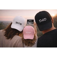 SF Collection Aile Kombin Şapka Seti Mom Dad Sister Brother Baskılı Unisex Ayarlanabilir Şapka