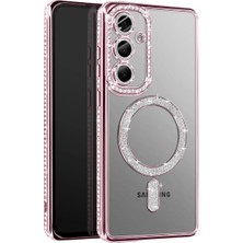 Herşeytrend Joko Samsung Galaxy A57 5g Joke Simli Magneticsafe Kılıf - Pembe