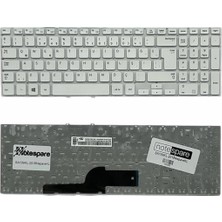 Notespare Samsung Uyumlu NP270E5V, NP275E5E, NP275E5V, NP300E5E, NP300E5V Klavye Tr Beyaz